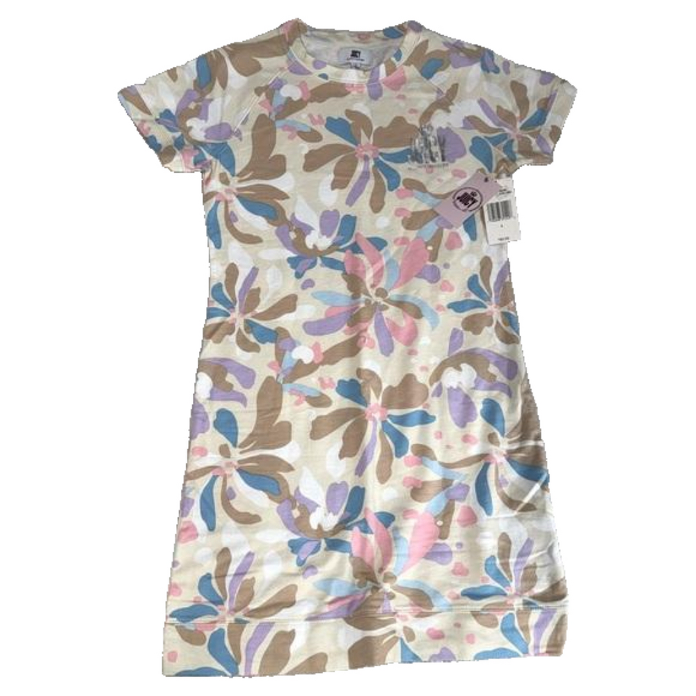 JUICY Couture cotton floral pebble tshirt dress Small NWT